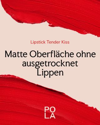 Matte Oberfläche ohne ausgetrocknete Lippen